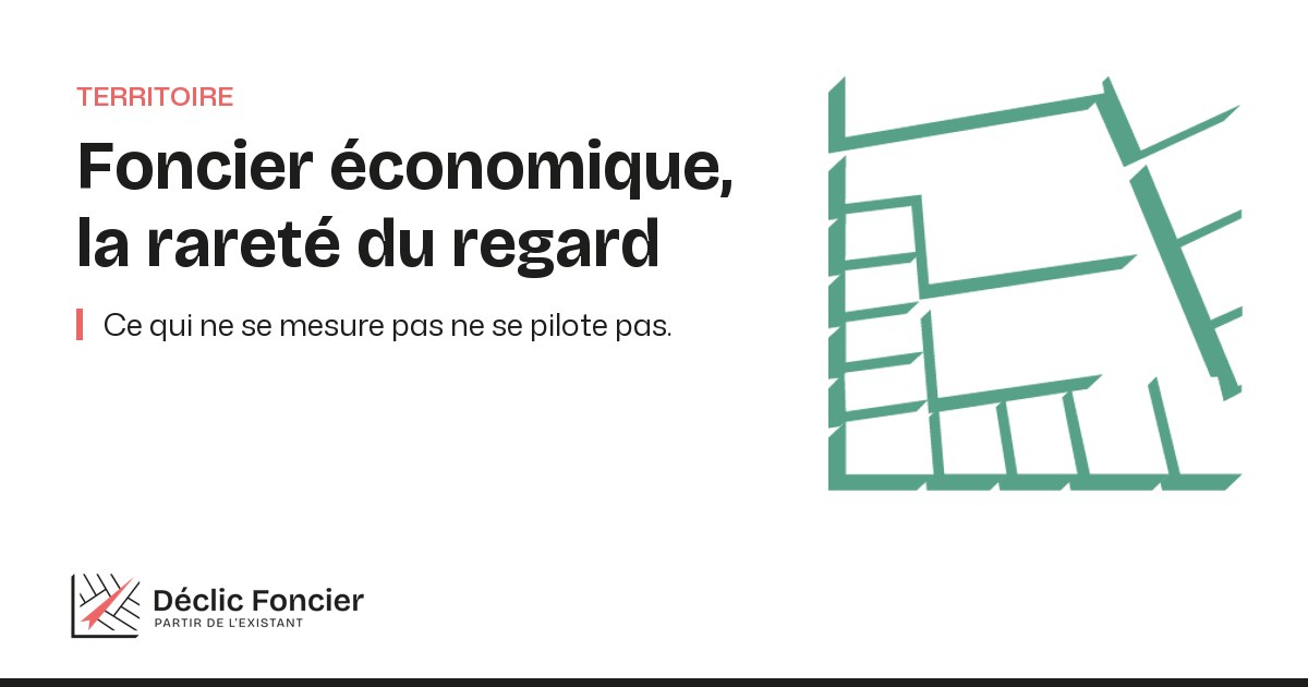 Schéma du foncier économique sous-employé, entre rareté perçue et réalité du stock des zones d'activités