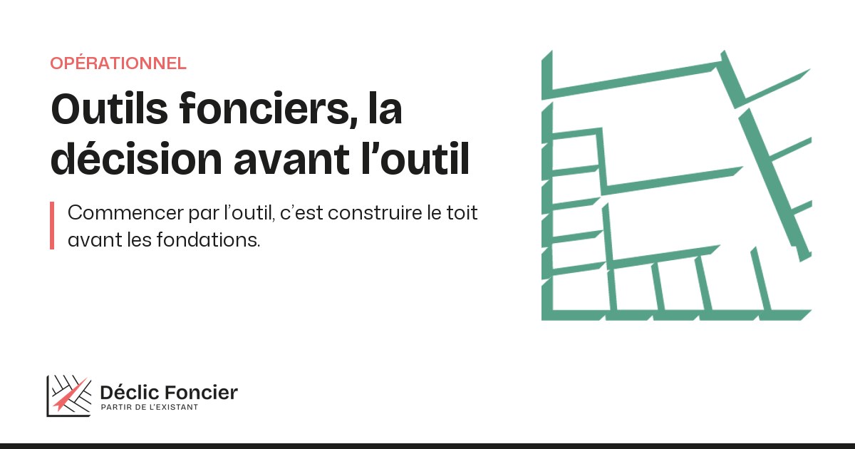 Schéma des trois familles d'outils fonciers d'une collectivité, activer sans céder, réhabiliter et produire, transformer les règles du jeu