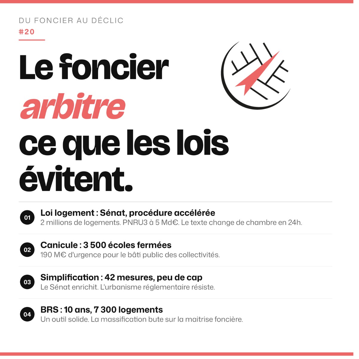 Couverture de Du foncier au déclic #20 : le foncier arbitre ce que les lois évitent