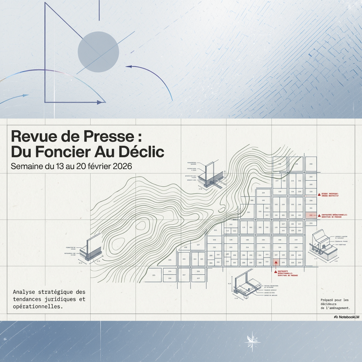 Couverture du numéro 2 de la revue de presse foncière Du foncier au déclic, Pascale Marchal