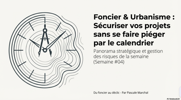 Couverture du numéro 4 de la revue de presse foncière Du foncier au déclic, Pascale Marchal